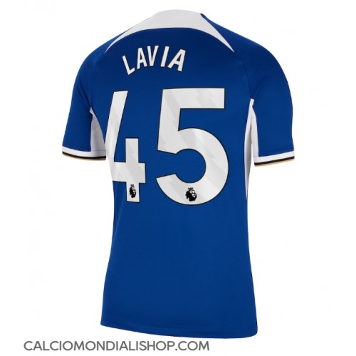 Maglie da calcio Chelsea Romeo Lavia #45 Prima Maglia 2023-24 Manica Corta